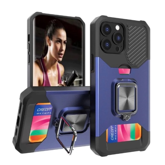 Wallet Case Designed for iPhone 13 Pro Max Case 6.7"in W/Card Holder Slot Stand - Picture 1 of 11